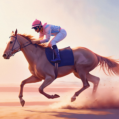 Horse and rider in action